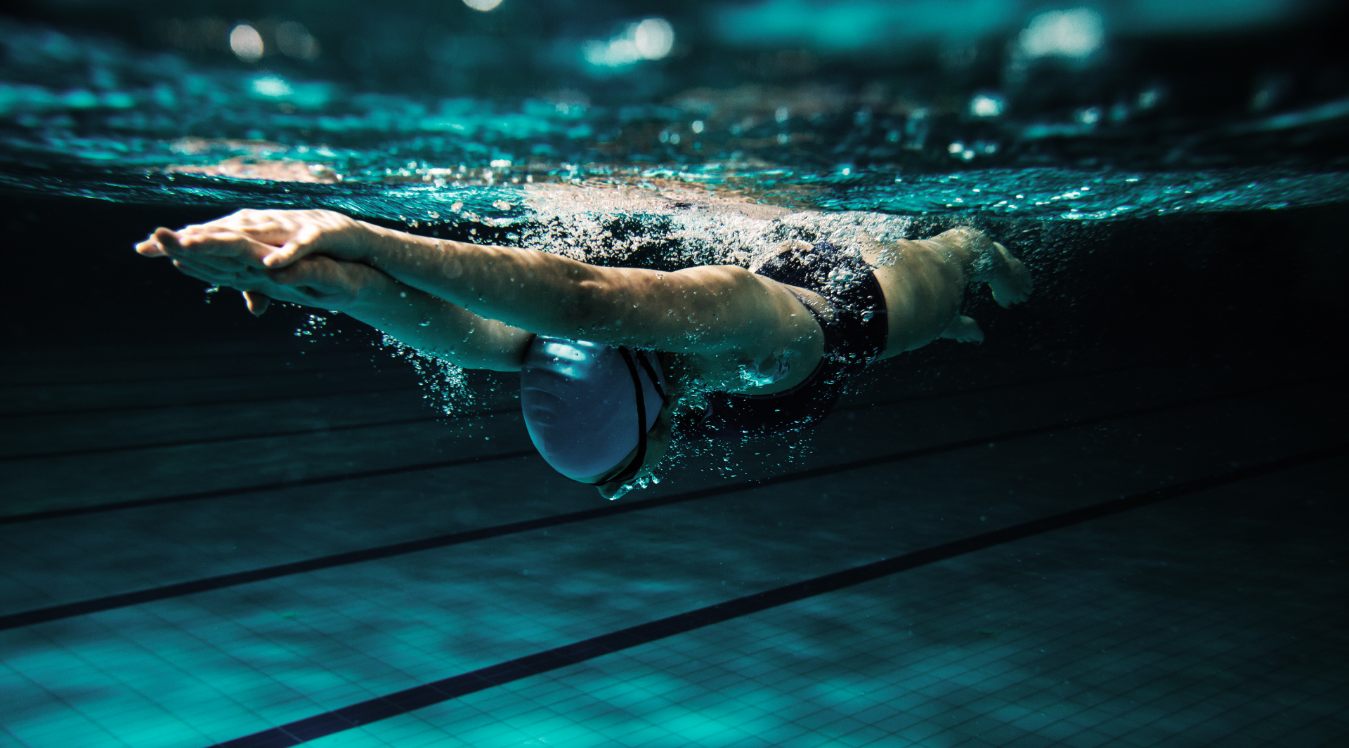 Woman swimming